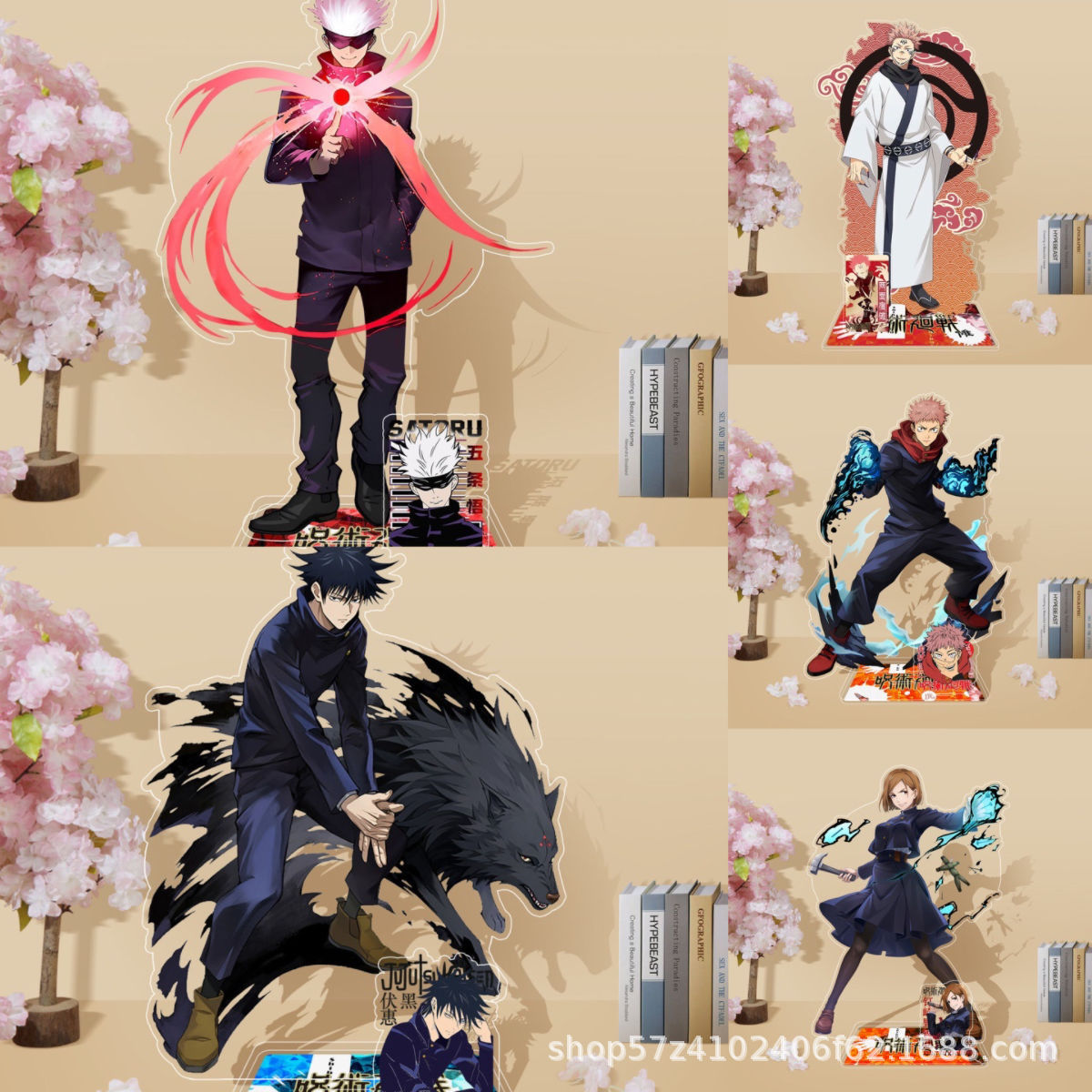 Figma Stand Set - Anime Jujutsu Kaisen Acrilico Stand Nuovo