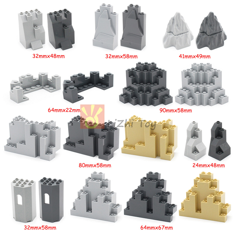 Lego Set Creator - MOC Mattoni Castello Montagna Rockery Garden