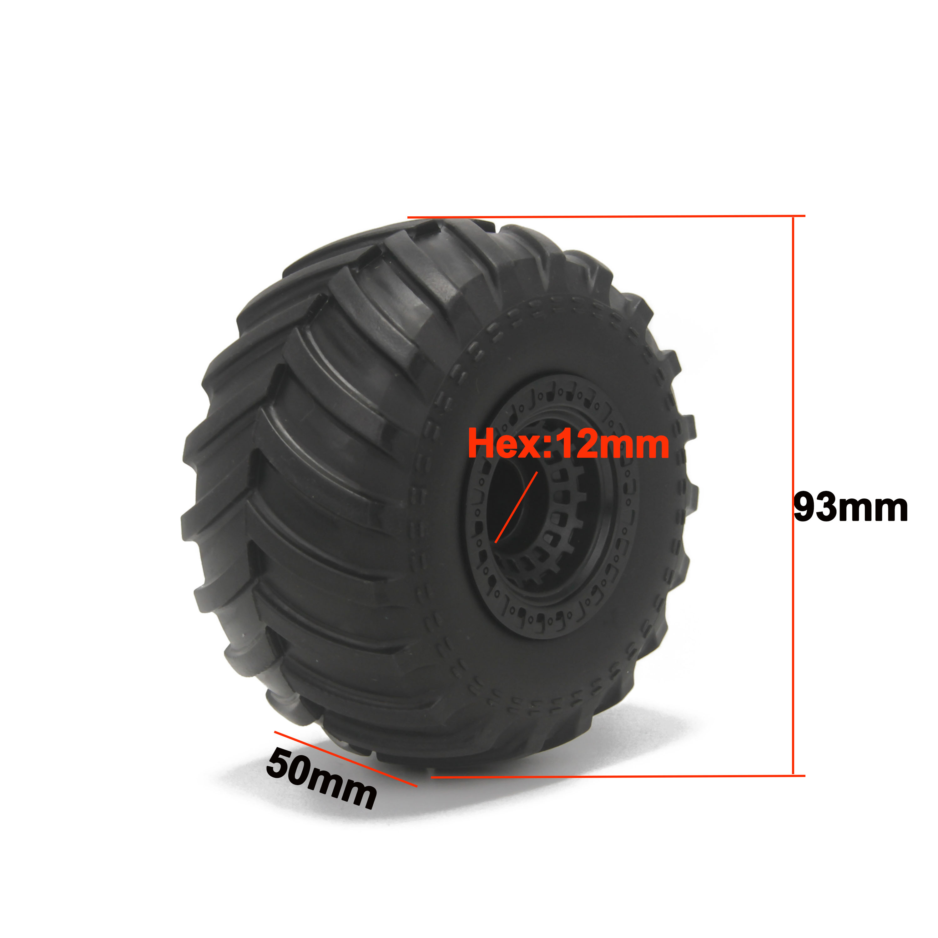 Pneumatico in gomma da 93 mm p - Hot Wheels Car Monster Trucks recensione e prezzo